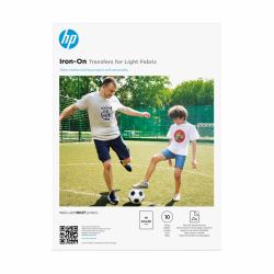 HP Iron-On Transfers für helle Textilien A4 [210 x 297 mm], 10 Blatt (HP IRON-ON TRANSFERS FOR LIGHT FABRI)