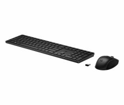 HP 655 Wireless-Tastatur und -Maus (HP 655 - Keyboard and mouse set - 100% - full size - wireless - 2.4 GHz - UK - black - Smart Buy)