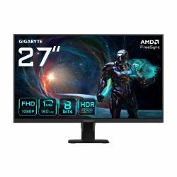 GIGABYTE GS27FA 27" FHD Gaming Monitor - 1920 x 1080, 180Hz, 1ms, 300 cd/m², FreeSync, HDR Ready...