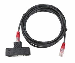 Vertiv SPS-4 Kabelspalter oder -kombinator Kabelsplitter Schwarz (SENSOR PORT SPLITTER 4XRJ12 W/ - 3MT CABLE)