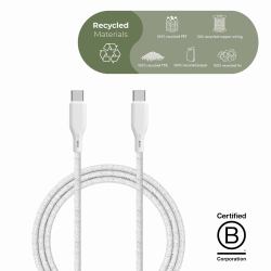 upström ËSSENTIALS by UPSTRÖM CC250-100W-E USB Kabel USB 2.0 2,5 m USB C Weiß 