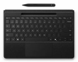 Microsoft Surface Pro Flex w/Slim Pen QWERTY Bluetooth Schwarz (Microsoft Surface Pro Flex Keyboard - Tastatur - mit Touchpad, Beschleunigungsmesser, Surface Slim Pen 2 Ablage- und Ladeschale - hin...