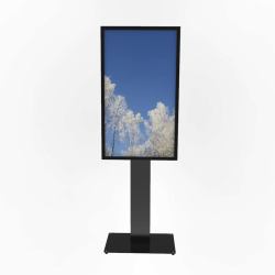 HI-ND FS5512-5001-02 Floorstand QM55R Black (Floorstand portrait for Samsung QM55R,)