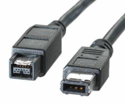 ROLINE IEEE1394b FireWire Cable, 9/6-pin, 400Mbit/s, Type A-B 1.8 m (IEEE 1394B KABEL9/6PIN18M - )