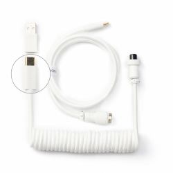 Keychron Coiled Aviator USB Kabel 1,36 m USB C 2 x USB C Weiß 