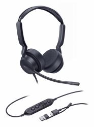 Yealink Dual-Teams-Headset mit USB-C/A-Anschluss (Yealink 1308195 UH42 Dual Teams USB-C/A)