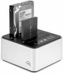 OWC Drive Dock USB 3.2 Gen 2 [3.1 Gen 1] Type-C Black, Silver (OWC Drive Dock USB 3.2 Gen2 Dual-Bay Drive Docking Solution)