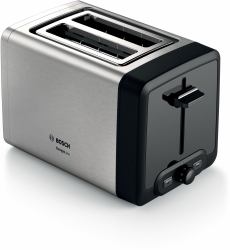 Bosch TAT4P420DE Toaster 2 Scheibe[n] 970 W Schwarz, Silber (Bosch DesignLine TAT4P420DE - brÃ¸drist)