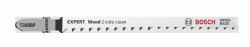 Bosch 2 608 900 557 Sägeblatt für Stichsägen, Laubsägen & elektrische Sägen Säbelsägeblatt Hartstahl [HCS] 3 Stück[e] (Bosch Expert Wood 2-side clean T308 BP)