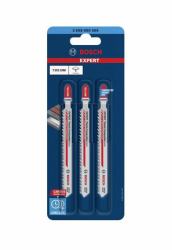 Bosch 2 608 900 566 Sägeblatt für Stichsägen, Laubsägen & elektrische Sägen Stichsägeblatt Hartmetall 3 Stück[e] (Bosch Expert Plastic Composites Clean)