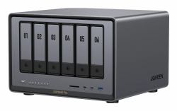 Ugreen NASync DXP6800 Pro NAS Kompakt Intel® Core™ i5 i5-1235U 8 GB DDR5 UGOS Pro Schwarz (UGREEN NASync DXP6800 Pro; 6-Bay Thunderbolt NAS with Inte l 10-Core i5 CPU [Up to 4.40 GHz]; 8GB DDR5;...