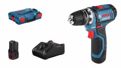 Bosch GSR 12V-15 FC Flex Professional 1300 RPM Ohne Schlüssel 600 g Schwarz, Blau (Bosch GSR 12V-15 FC Professional - bor)