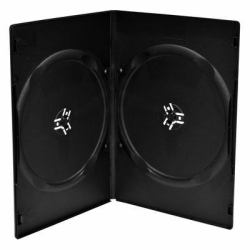 MediaRange BOX14-7-100 CD-Hülle Schmales Gehäuse 2 Disks Schwarz (Optical Disc Case Slimline - Case 2 Discs Black - Warranty: 12M)
