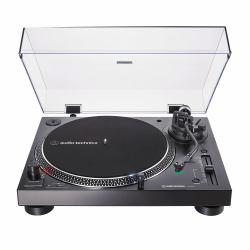 Audio-Technica AT-LP120XBT-USB Plattenspieler mit Direktantrieb Schwarz, Transparent Manuell (Audio Technica Direct Drive Turntable,)