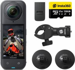 Insta360 X5 Motorcycle Bundle Actionsport-Kamera 72 MP 8K Ultra HD 25,4 / 1,28 mm [1 / 1.28"] WLAN 500 g (Insta360 X5 Motorcycle Bundle)