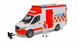 BRUDER 02676 Spielzeugfahrzeug (bruder MB Sprinter Ambulanz mit Fahrer)