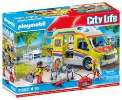 Playmobil City Life Rettungswagen mit Licht & Sound (Playmobil City Life Rettungswagen mit)