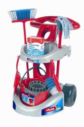 Theo Klein 6721 Rollenspiel-Spielzeug (Small Vileda broom wagon with accessor)