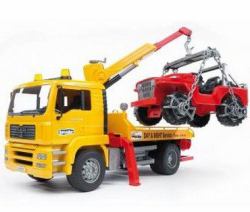 BRUDER 02750 Spielzeugfahrzeug (bruder MAN TGA tow truck with all-terr)