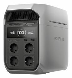 EcoFlow DELTA 3 Plus Tragbare Power Station Lithium-Eisen-Phosphat [LiFePO4] 1800 W 12,5 kg (Delta 3 PLUS - Portable - Powerstation EF-DL-H10-4 - Warranty: 12M)