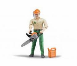 BRUDER 60030 Kinderspielzeugfigur (Bruder bworld Forestry worker with acc)
