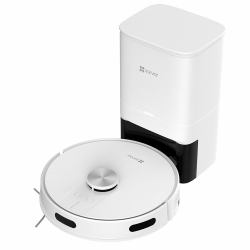 EZVIZ CS-RE4P 4,35 l Staubbeutel Weiß (1?2 in 1, Vacuum and Mopping 2?LDS Navigation3?4000 Pa Suction Power 4?4 Level Suction Adjustment5?Up to 300 m26?350mL Dust Box7?300mL Water Tank 8?Carpet Re...