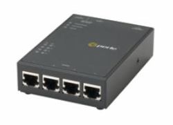 Perle IOLAN STG4 P network media converter 1000 Mbit/s Multi-mode, Single-mode Black (IOLAN STG4 P POE DEVICE SERVE4 - X RJ45 RS232 POE 10/100/1000)