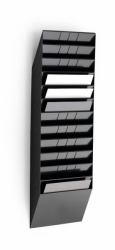 Durable FLEXIBOXX literature rack 12 shelves Black (Durable FLEXIBOXX 12 A4 Landscape Black)