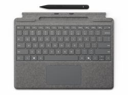 Microsoft Surface Pro Keyboard + Slim Pen QWERTY Microsoft Cover port Platin (Surface Pro Keyboard + Slim - Pen Qwerty Microsoft Cover - Port Platinum - Warranty: 12M)