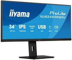 iiyama ProLite XUB3493WQSU-B6 Computerbildschirm 86,4 cm [34"] 3440 x 1440 Pixel UltraWide Quad HD LED Schwarz (34" ProLite XUB3493WQSU-B6 Monitor - 34&rdquo; Black Ultrawide IPS Monitor PiP PBP He...