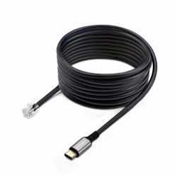 StarTech.com USB-C auf RJ9 Adapter für Bürotelefone oder Kabel/Drahtlose Headsets, für Festnetz und VoIP Geräte, 1,8m Kabel, für Laptop/Desktop Computer/Handys (USB-C TO RJ9 ADAPTER/DONGLE - F...