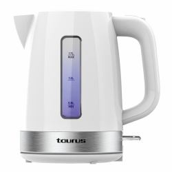 Taurus Aroa Wasserkocher 1,7 l 2200 W Silber, Weiß (Taurus Aroa elkedel 1,7 L 2200 W SÃ¸lv,)