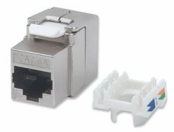 Intellinet 771986 Keystone-Modul (Cat6a 10G Shielded Toolless - Keystone Jack, Silver - Warranty: 12M)