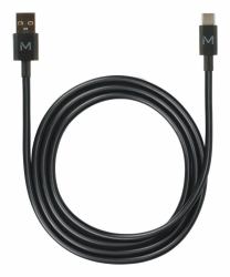 Mobilis 020013 USB Kabel 1 m USB A USB C 0,48 Gbit/s 10 W Schwarz 