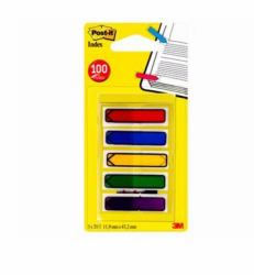 3M 7000038078 Selbstklebende Fahne 20 Blätter (Post-itÂ® Index Arrow Flags Assorted Colours 11.9 mm x 43.2 mm 100 Flags/Dispenser 1 Dispenser/Pack)