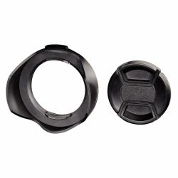 Hama 00093652 Streulichtblende 5,2 cm Schwarz (Hama Lens Hood 52 with Lens Cap 93652)