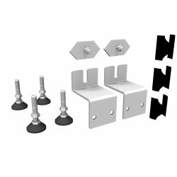 Conen Mounts Wandmontageset LIGHT mit 2 Z-Winkel [7 cm] 