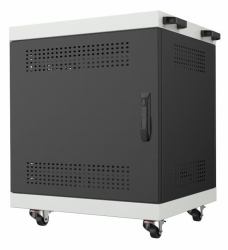 Lanview LVR14U6555BL-NOTEBOOK-LAPTOP Wagen / Schrank für das Management mobiler Geräte Schwarz (NOTEBOOK LAPTOP CABINET 14U - Rack Cabinet W:650 x D:550 x - H:700mm - Black - Warranty: 60M)