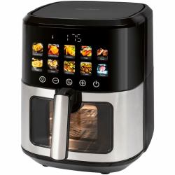 ProfiCook PC-FR 1286 H Fritteuse Einzelbild 6,5 l Eigenständig 1700 W Heißluftfritteuse Schwarz, Edelstahl (HeiÃluftfritteuse PC-FR 1286 H [schwar)