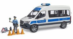 BRUDER MB Sprinter Polizei Einsatzfahrzeug mit Light & Sound Modul (BRUDER 02683 legetÃ¸jsbil)