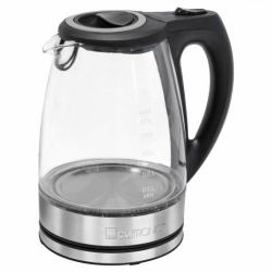 Clatronic WKS 3744 G Wasserkocher 1,7 l 2200 W Schwarz, Grau, Edelstahl, Transparent (Clatronic WKS 3744 G - kedel)