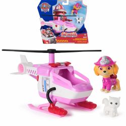PAW Patrol Fire Rescue - Skyes Rettungshubschrauber mit Skye Hundefigur und Katzenfigur (Paw Patrol Fire Rescue - Skyes Rettung)