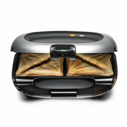 Rommelsbacher ST 1000 Sandwich-Toaster 1000 W Schwarz, Silber (Rommelsbacher ST 1000 sandwichtoaster)