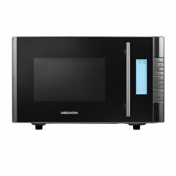MEDION MD 14482 Schwarz, Edelstahl Grill-Mikrowelle Arbeitsplatte 20 l 800 W (Medion MD 14482 2 in 1 Mikrowelle mit)