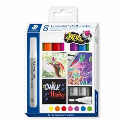 Staedtler 344 C8 Kreidestift Bullet Gemischte Farben 8 Stück[e] (Staedtler 344 C8 kridt markÃ¸r Kugle Fo)