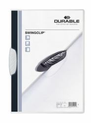 Durable Swingclip Präsentations-Mappe Polypropylen [PP] Weiß (Durable SWINGCLIP A4 Folder White [25])