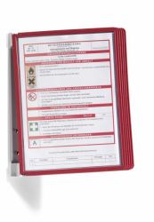 Durable 5551-03 Dokumentenanzeige-Karussell Porträt A4 (Durable VARIO WALL 5 A4 Red)