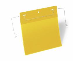 Durable 175204 Etikettenhalter 50 Stück[e] (Durable Wire Hanger Pocket A5 Yellow [50])
