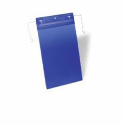Durable 175307 Etikettenhalter 50 Stück[e] (Durable Wire Hanger Pocket A4 Blue [50])