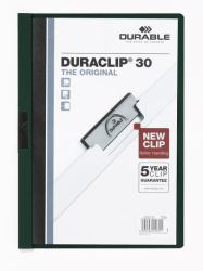 Durable DURACLIP 30 A4 Präsentations-Mappe PVC Schwarz, Grün, Transparent (Durable DURACLIP 30 A4 Folder Dark Green [25])